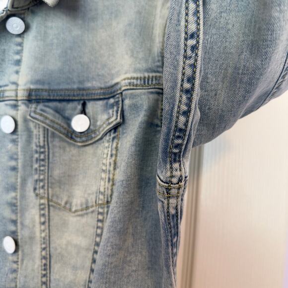 Lularoe Women’s Unicorn Patch Denim Jean Jacket Size S Whimsical Magical - Picture 7 of 11